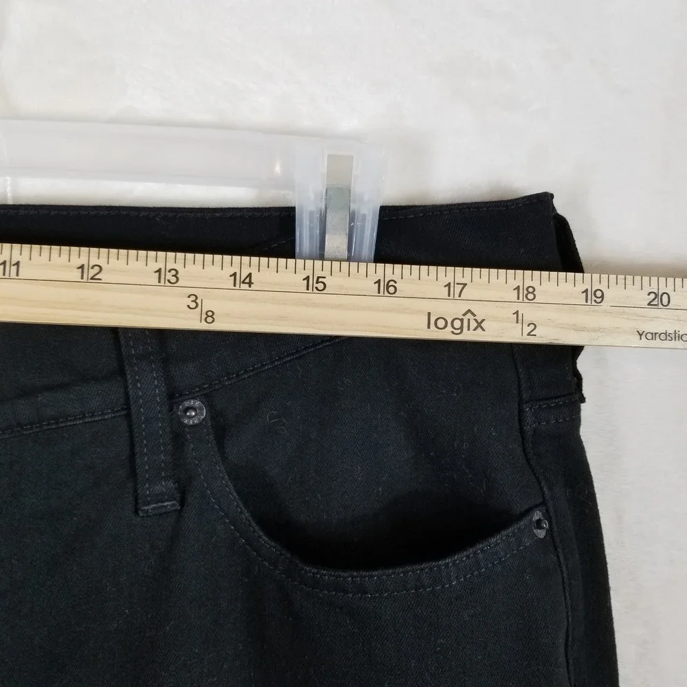 J.Crew‎ Essential Straight Black Jeans Mens 34 Cotton Blend Stretch